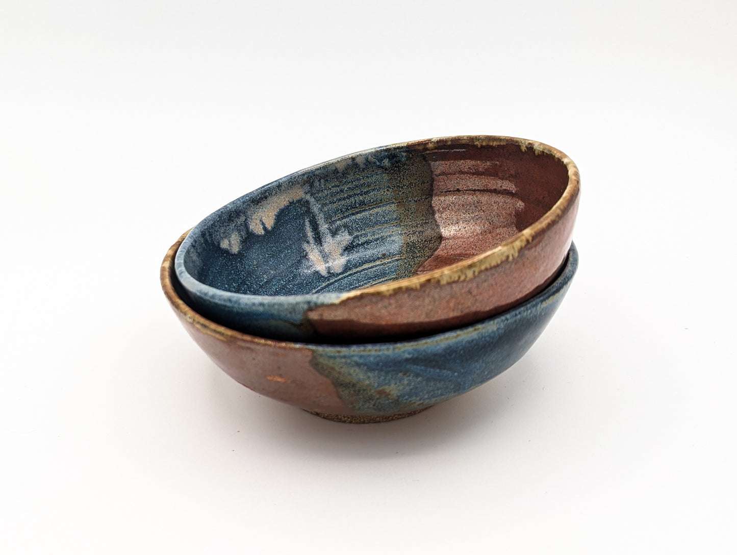 Blue brown bowl