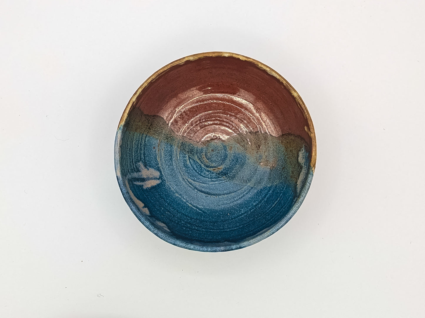 Blue brown bowl