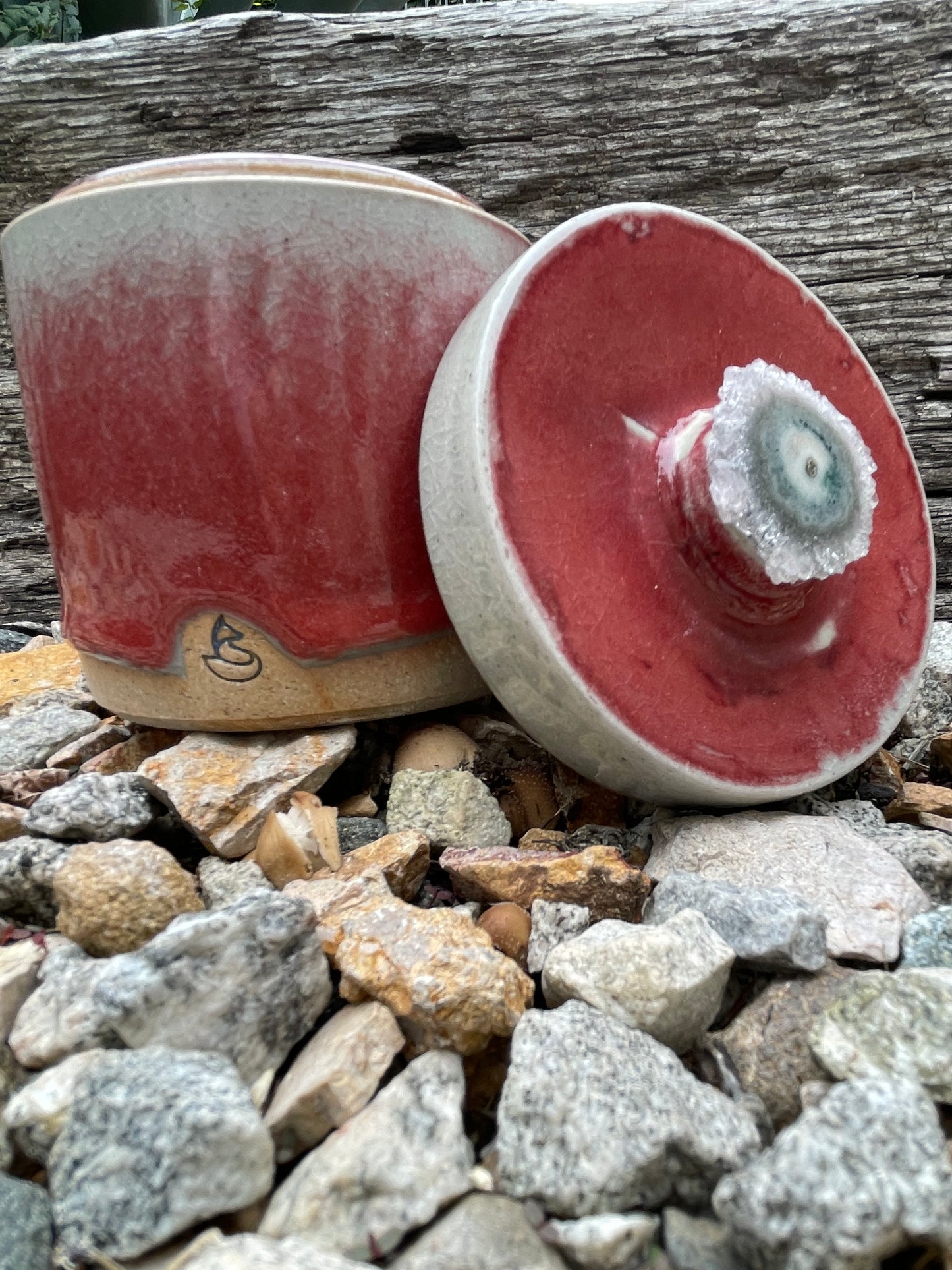 Red Ombré Jar