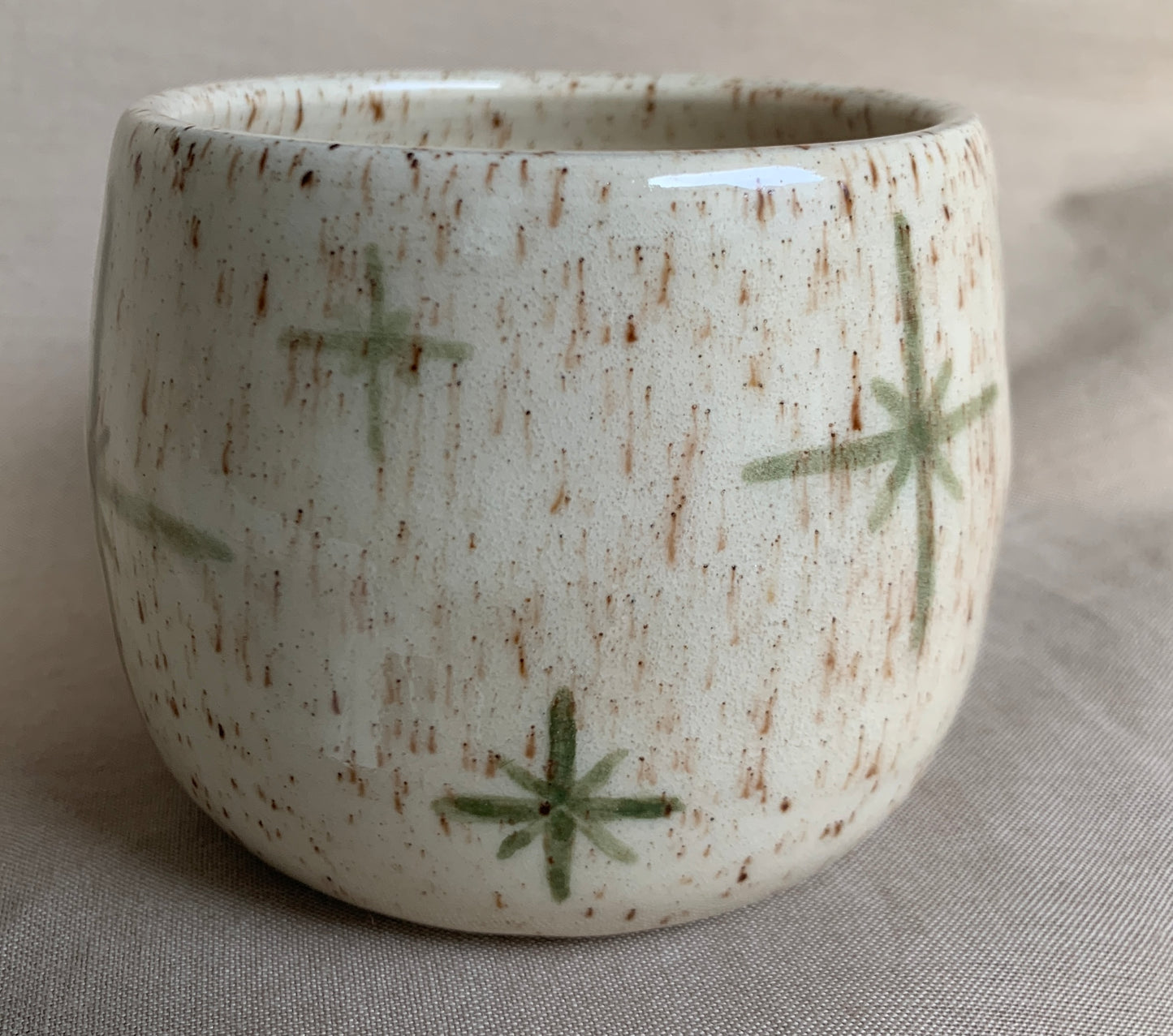 Green Illustrated Cup