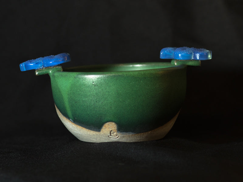 Azure Blue Serpent Ritual Bowl