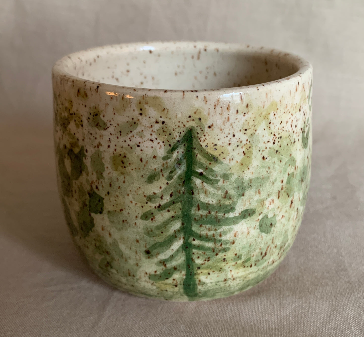 Green Illustrated Cup