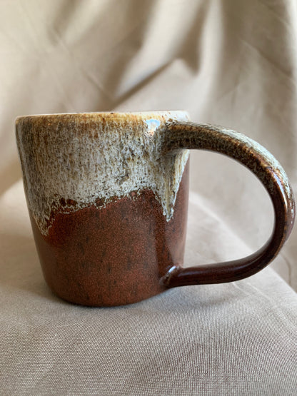 Small Brown & White Pumpkin Mug