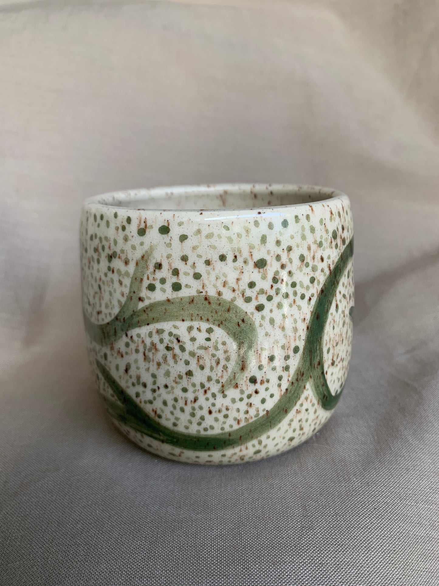 Green Illustrated Cup