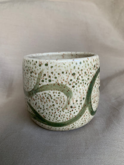 Green Illustrated Cup