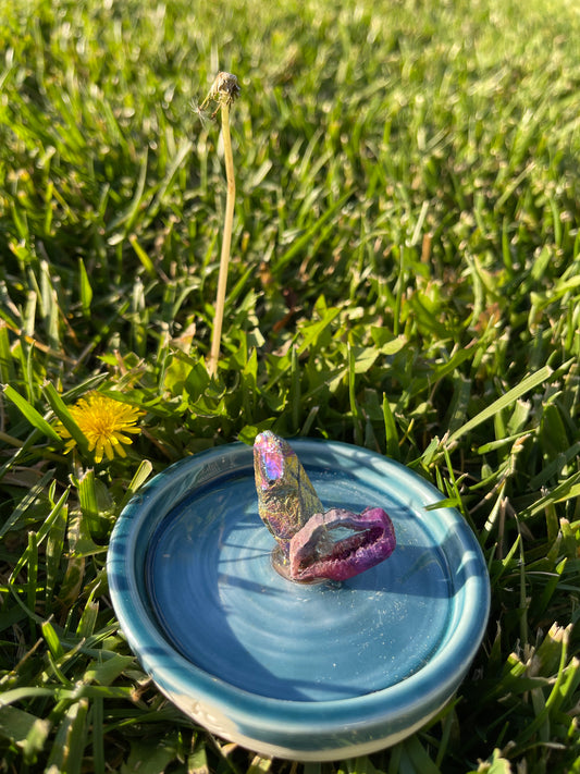 TiQua Rainbow Geode Ring dish