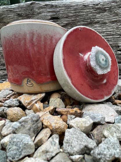 Red Ombré Jar