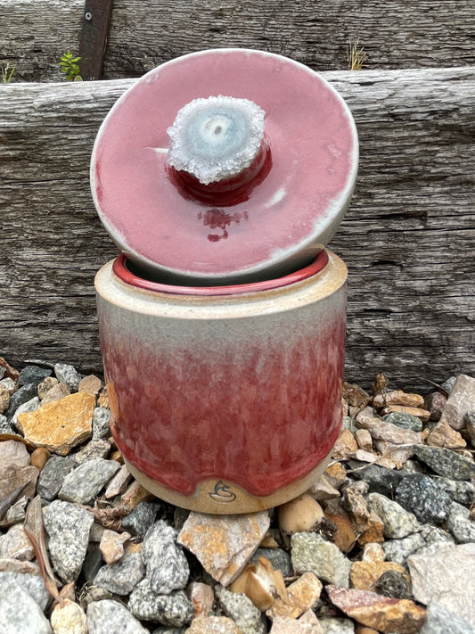 Red Ombré Jar