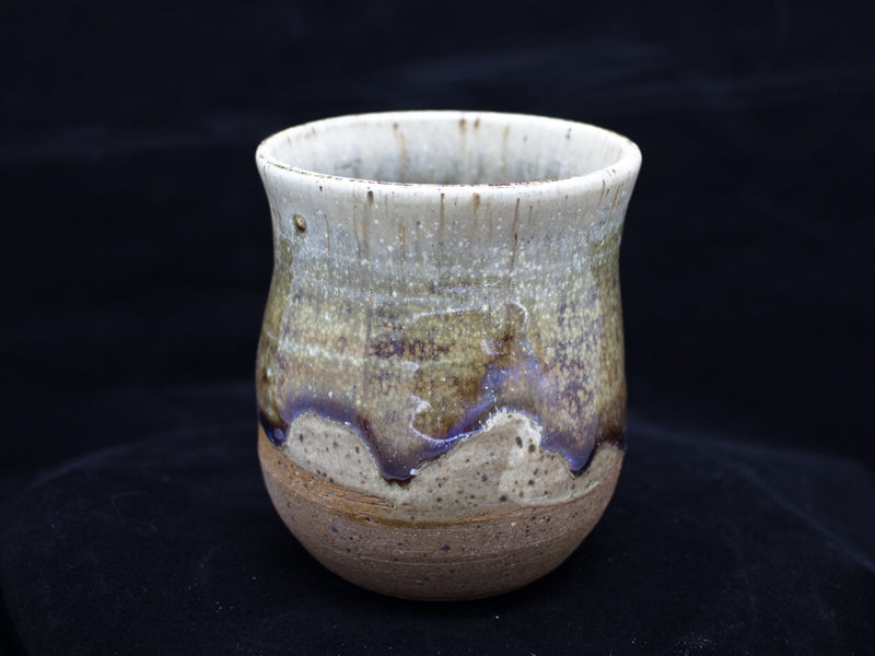 Tumbler with purple accents