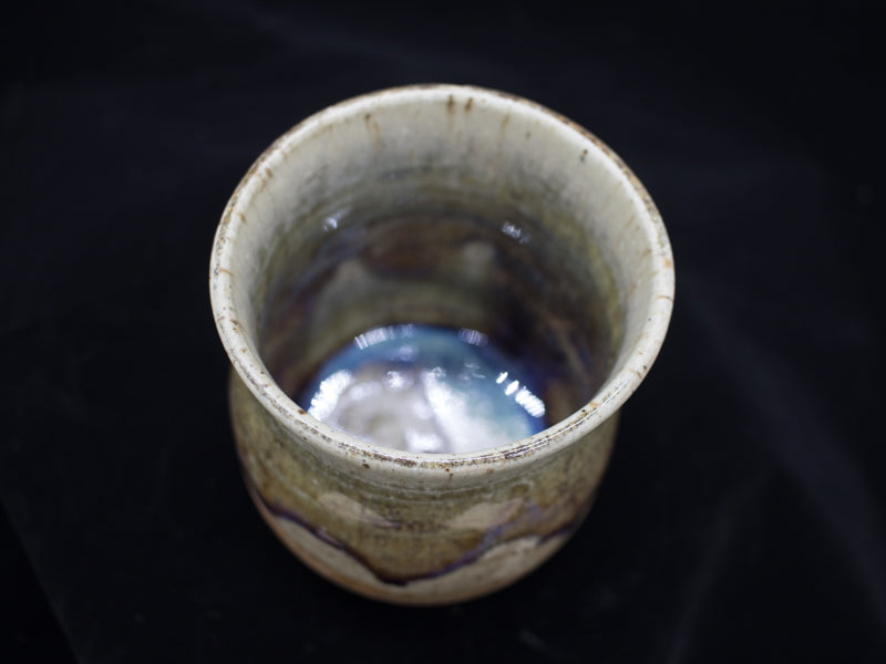 Tumbler with purple accents
