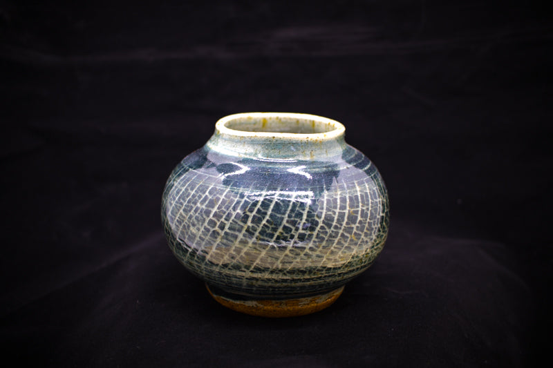 Crackle Blues Vase