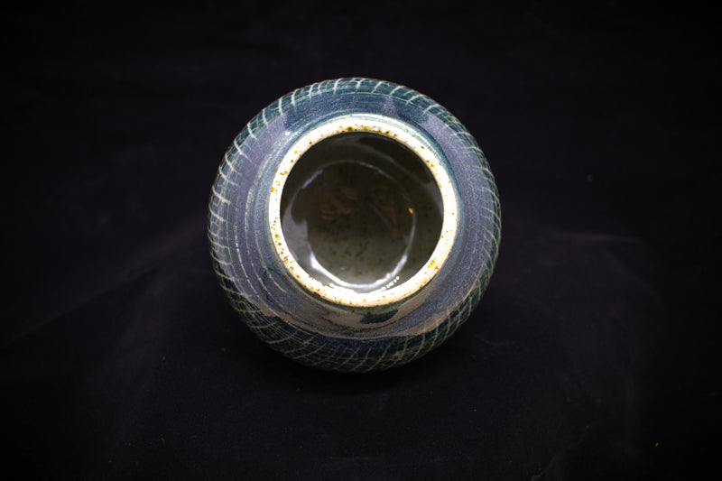 Crackle Blues Vase